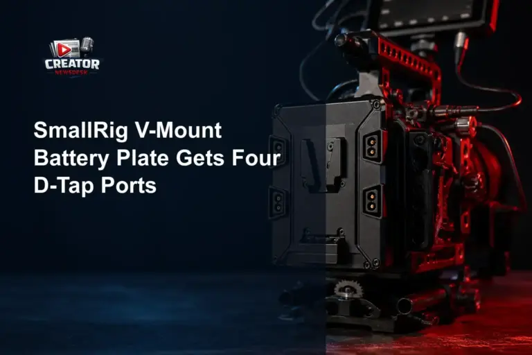 SmallRig V-Mount Battery Plate Gets Four D-Tap Ports