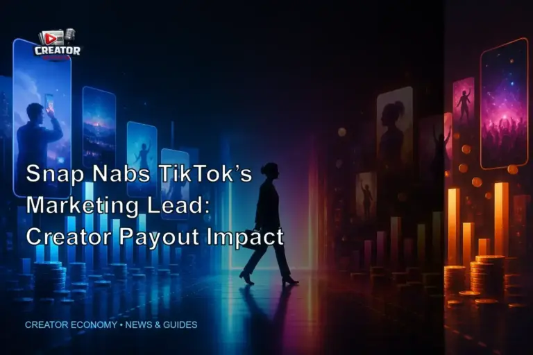 Snap Nabs TikTok’s Marketing Lead: Creator Payout Impact