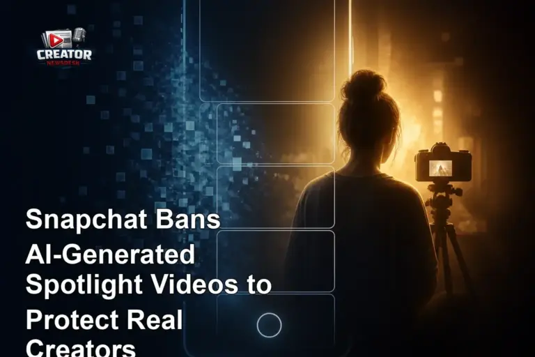 Snapchat Bans AI-Generated Spotlight Videos to Protect Real Creators