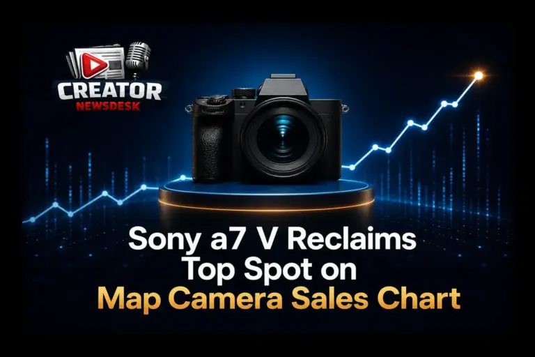 Sony a7 V Reclaims Top Spot on Map Camera Sales Chart