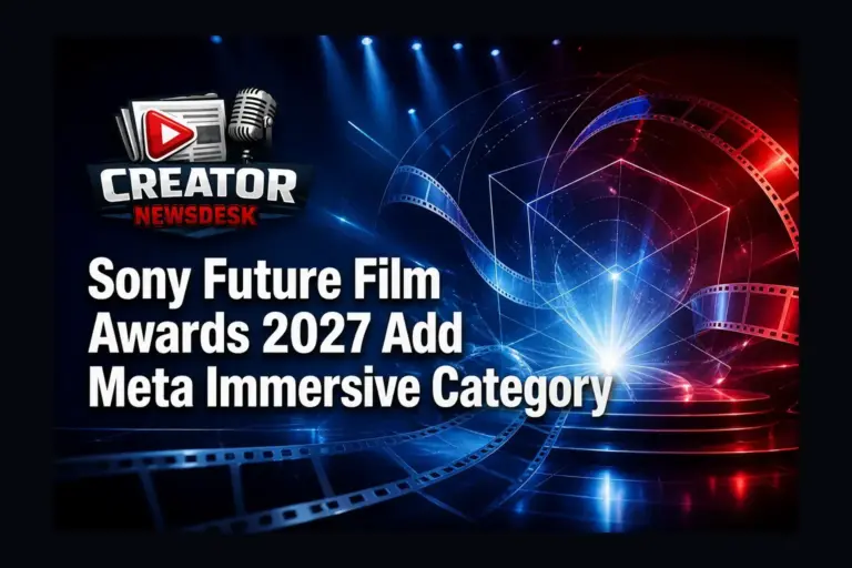 Sony Future Film Awards 2027 Add Meta Immersive Category