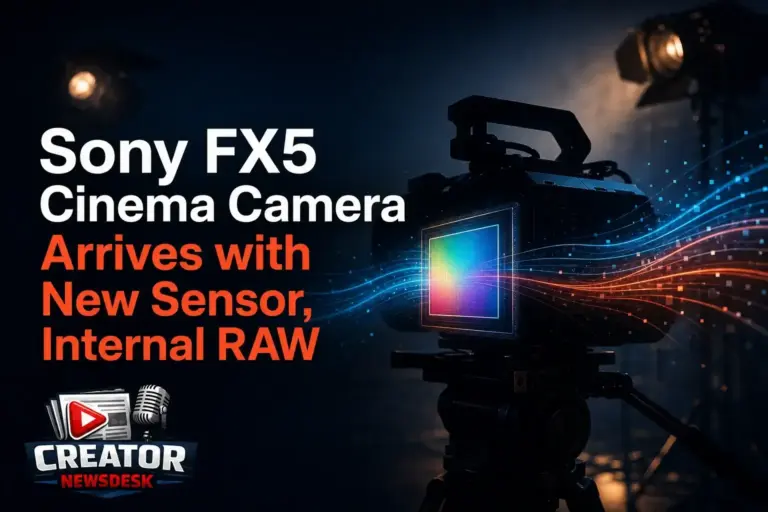 Sony FX5 Cinema Camera Arrives with New Sensor, Internal RAW