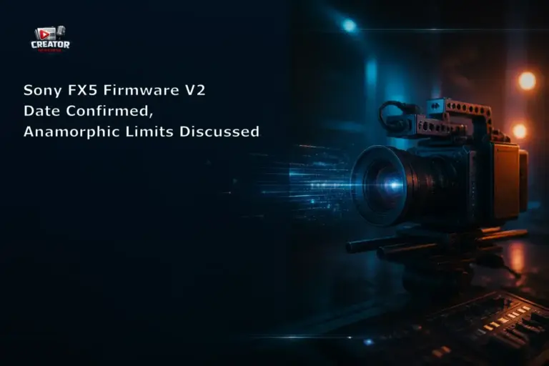 Sony FX5 Firmware V2 Date Confirmed, Anamorphic Limits Discussed