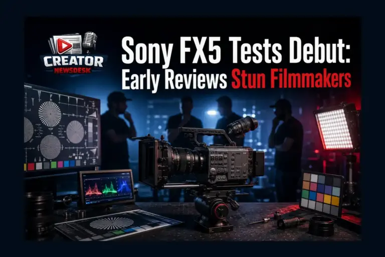 Sony FX5 Tests Debut: Early Reviews Stun Filmmakers
