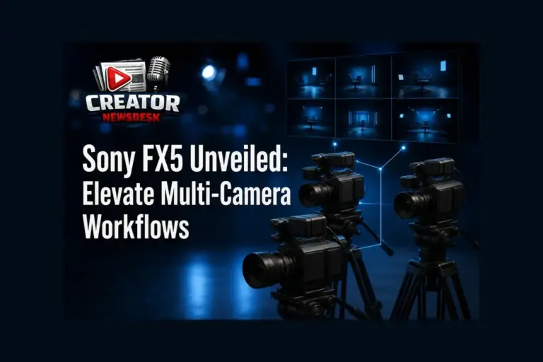 Sony FX5 Unveiled: Elevate Multi-Camera Workflows