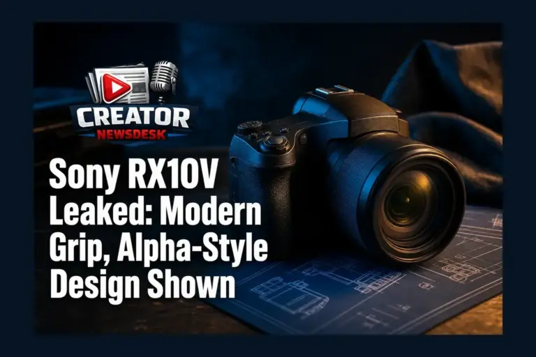 Sony RX10V Leaked: Modern Grip, Alpha-Style Design Shown