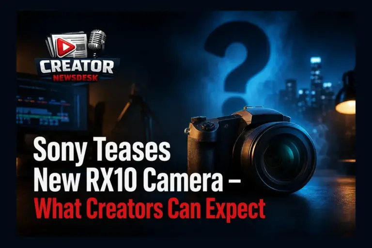 Sony Teases New RX10 Camera – What Creators Can Expect