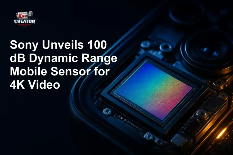 Sony Unveils 100 dB Dynamic Range Mobile Sensor for 4K Video