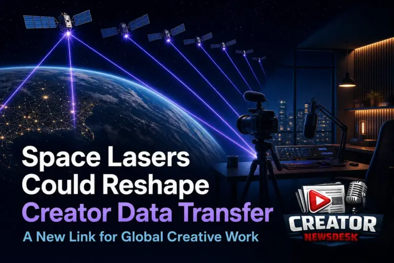 Space Lasers Could Reshape Creator Data Transfer