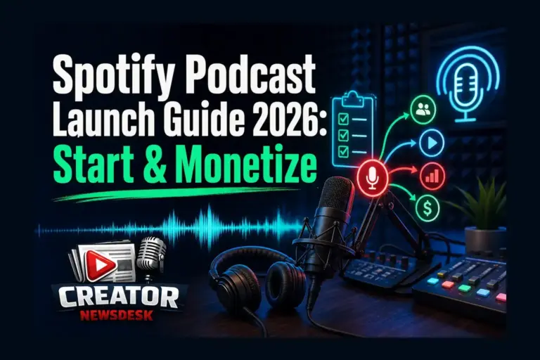 Spotify Podcast Launch Guide 2026: Start & Monetize