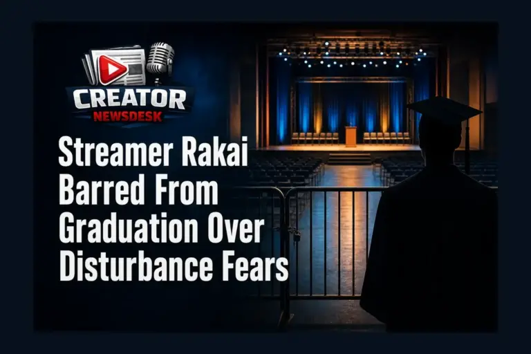Streamer Rakai Barred From Graduation Over Disturbance Fears