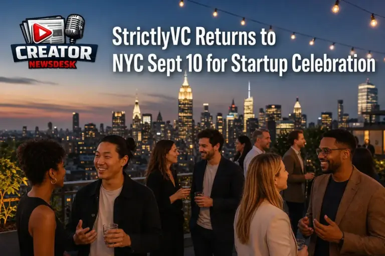 StrictlyVC Returns to NYC Sept 10 for Startup Celebration