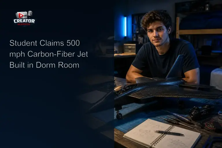 Student Claims 500 mph Carbon‑Fiber Jet Built in Dorm Room