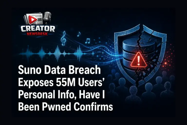 Suno Data Breach Exposes 55M Users’ Personal Info, Have I Been Pwned Confirms