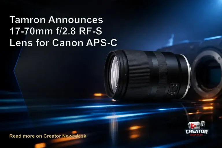 Tamron Announces 17-70mm f/2.8 RF-S Lens for Canon APS-C