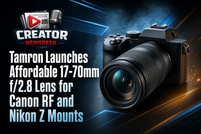 Tamron Launches Affordable 17‑70mm f/2.8 Lens for Canon RF and Nikon Z Mounts