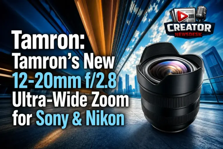 Tamron: Tamron’s New 12‑20mm f/2.8 Ultra‑Wide Zoom for Sony & Nikon
