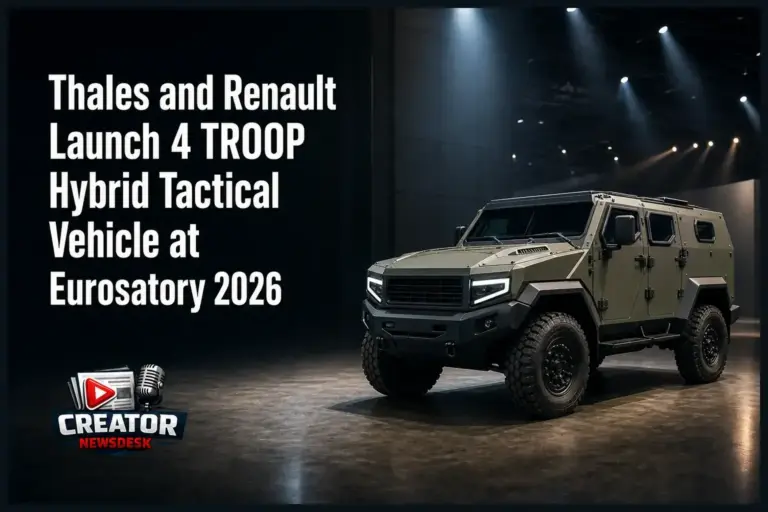 Thales and Renault Launch 4 TROOP Hybrid Tactical Vehicle at Eurosatory 2026
