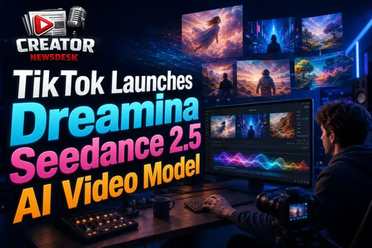 TikTok Launches Dreamina Seedance 2.5 AI Video Model