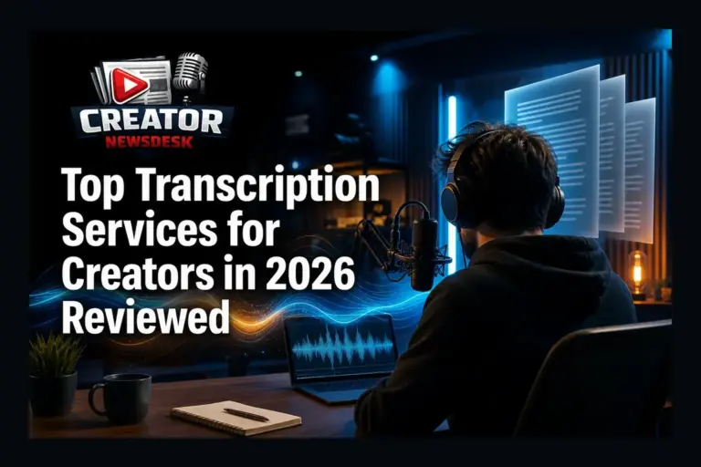 Top Transcription Services for Creators in 2026 Reviewed