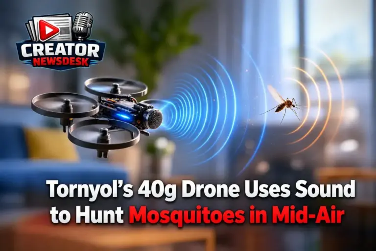 Tornyol’s 40g Drone Uses Sound to Hunt Mosquitoes in Mid-Air