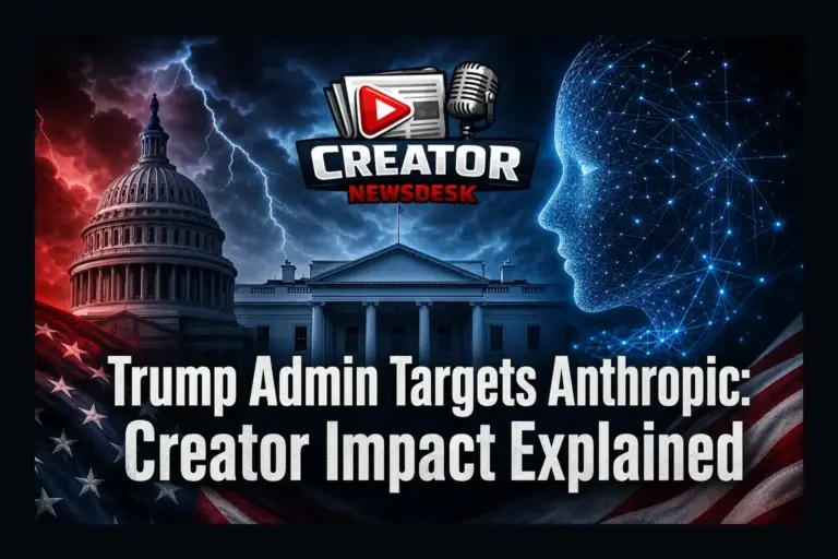 Trump Admin Targets Anthropic: Creator Impact Explained