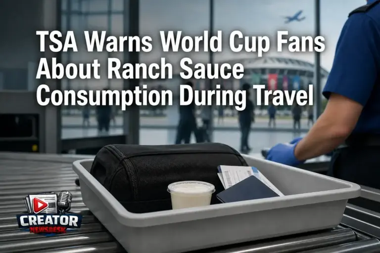 TSA Warns World Cup Fans About Ranch Sauce Consumption During Travel
