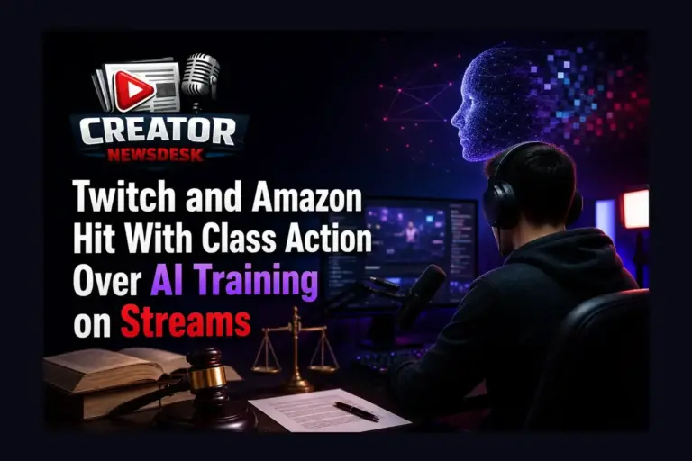 Twitch and Amazon Hit With Class Action Over AI Training on Streams