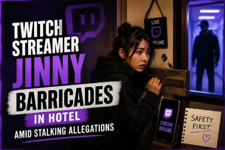 Twitch Streamer Jinny Barricades in Hotel Amid Stalking Allegations