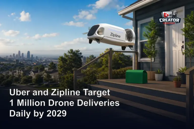 Uber and Zipline Target 1 Million Drone Deliveries Daily by 2029