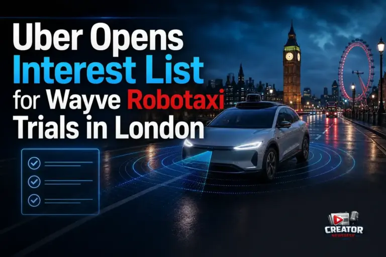 Uber Opens Interest List for Wayve Robotaxi Trials in London
