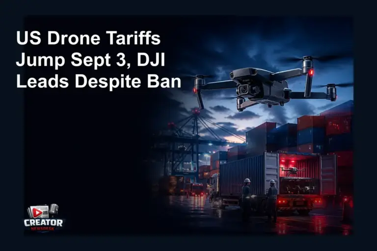 US Drone Tariffs Jump Sept 3, DJI Leads Despite Ban