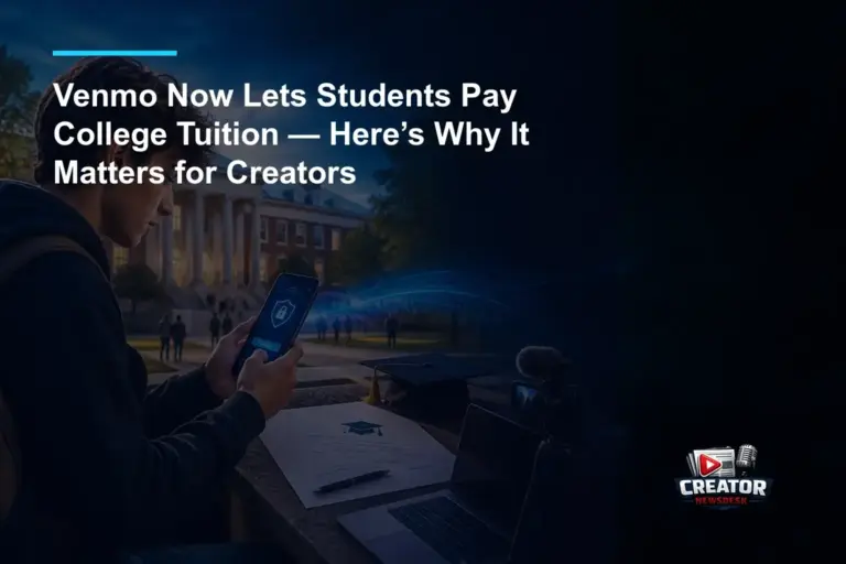 Venmo Now Lets Students Pay College Tuition — Here’s Why It Matters for Creators