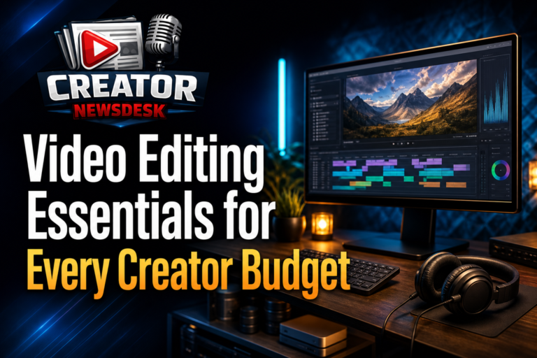 Video Editing Essentials for Every Creator Budget