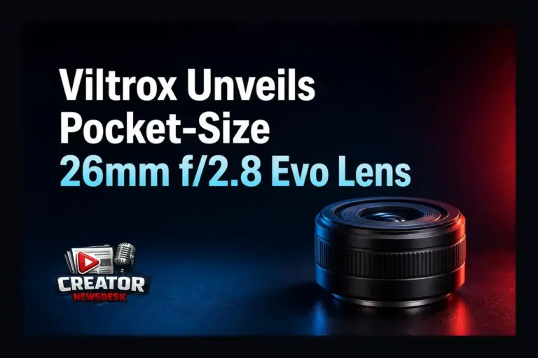 Viltrox Unveils Pocket‑Size 26mm f/2.8 Evo Lens