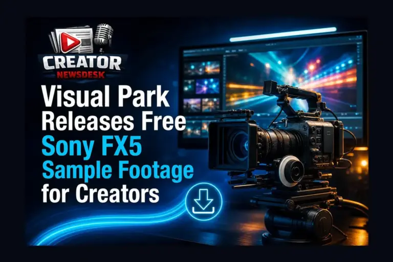 Visual Park Releases Free Sony FX5 Sample Footage for Creators