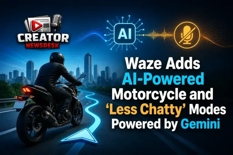 Waze Adds AI-Powered Motorcycle and ‘Less Chatty’ Modes Powered by Gemini