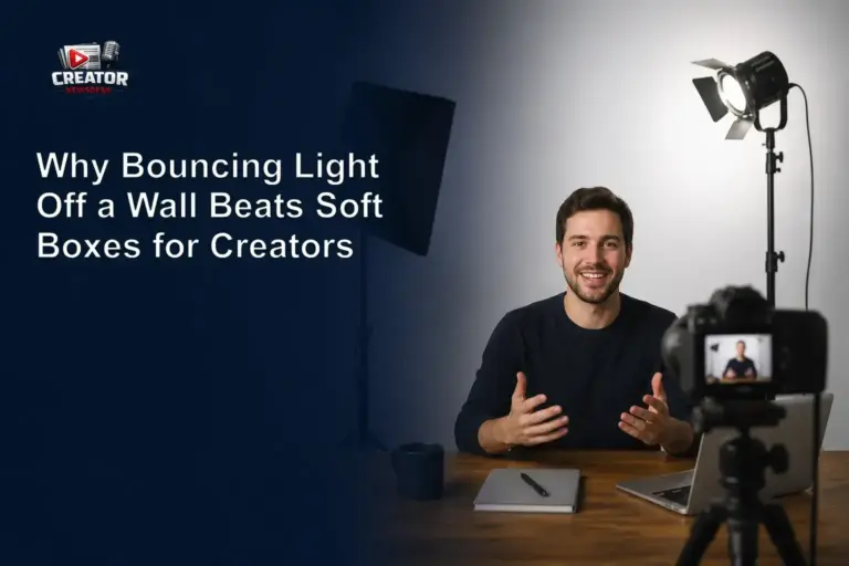 Why Bouncing Light Off a Wall Beats Soft Boxes for Creators