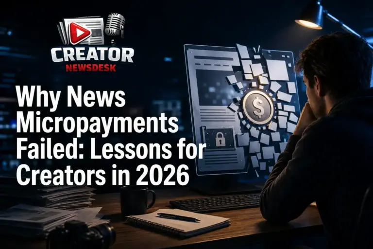 Why News Micropayments Failed: Lessons for Creators in 2026