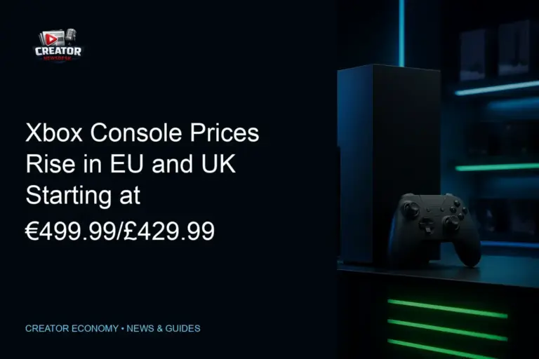 Xbox Console Prices Rise in EU and UK Starting at €499.99/£429.99