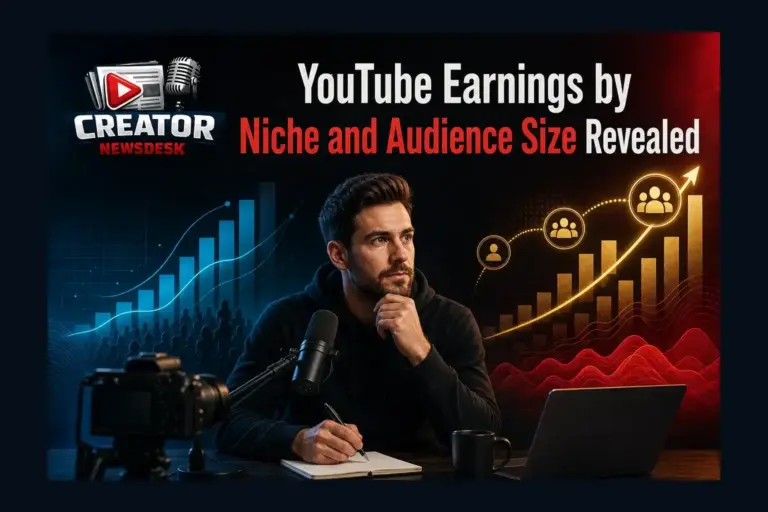 YouTube Earnings by Niche and Audience Size Revealed