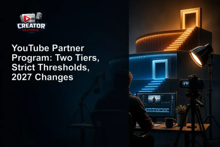 YouTube Partner Program: Two Tiers, Strict Thresholds, 2027 Changes