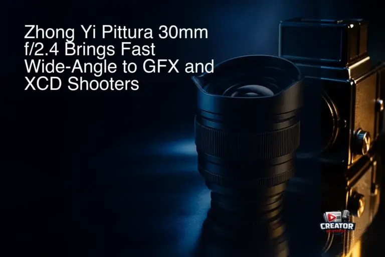 Zhong Yi Pittura 30mm f/2.4 Brings Fast Wide-Angle to GFX and XCD Shooters