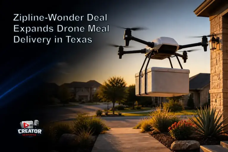 Zipline-Wonder Deal Expands Drone Meal Delivery in Texas