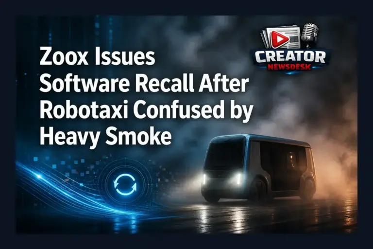 Zoox Issues Software Recall After Robotaxi Confused by Heavy Smoke