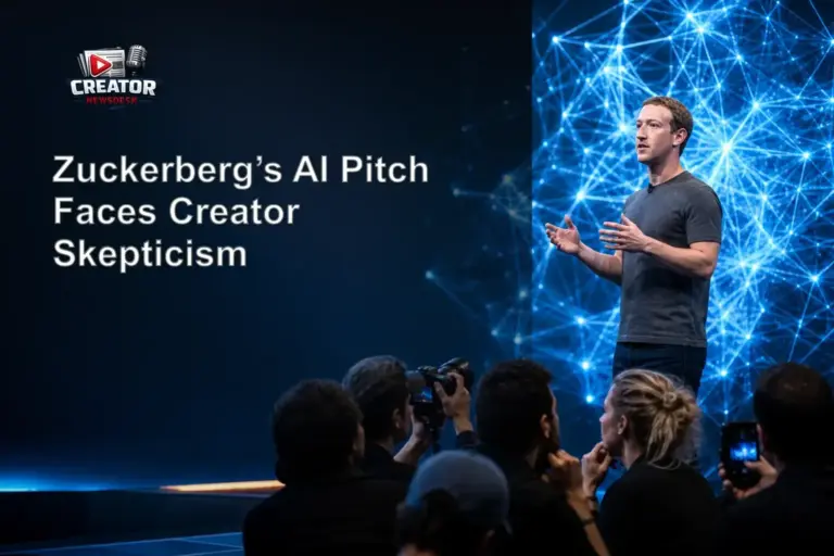 Zuckerberg’s AI Pitch Faces Creator Skepticism