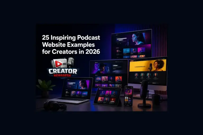 25 Inspiring Podcast Website Examples for Creators in 2026