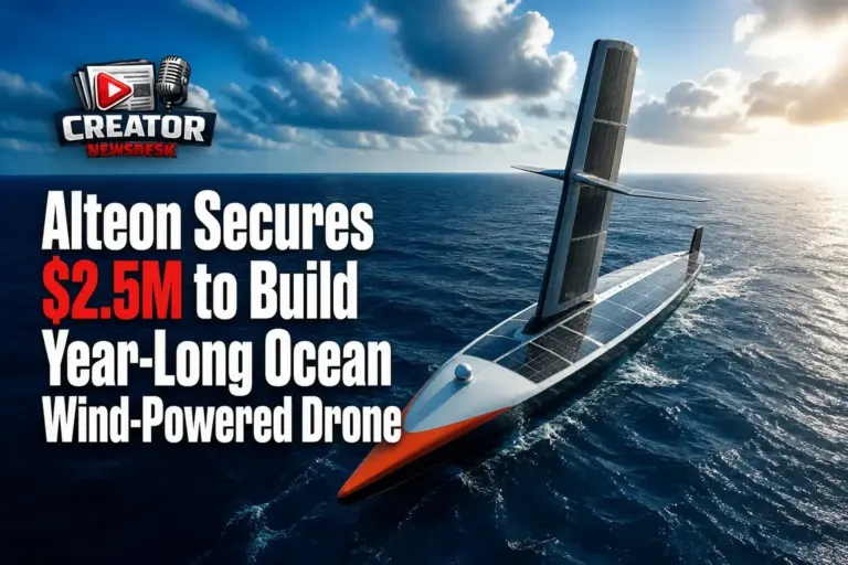 Alteon Secures $2.5M to Build Year-Long Ocean Wind-Powered Drone