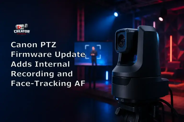 Canon PTZ Firmware Update Adds Internal Recording and Face-Tracking AF