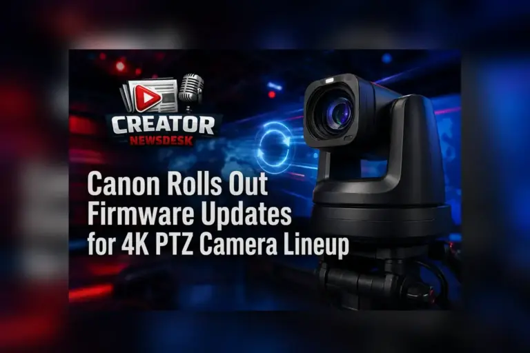 Canon Rolls Out Firmware Updates for 4K PTZ Camera Lineup